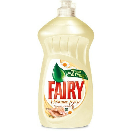 Fairy. Жидкость для мытья посуды Нежные руки ромашка и витамин Е 500 мл (5413149477728)
