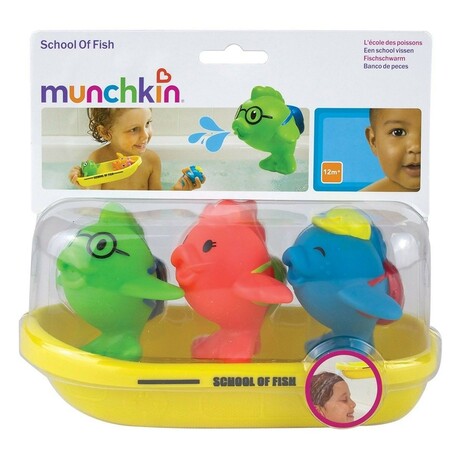 Munchkin. Іграшковий набір для ванни "Школа риболовлі", 12мес(012002)