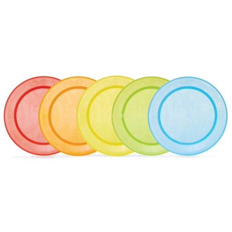 Munchkin. Набір різноколірних тарілок, 5шт, 6мес(139001)