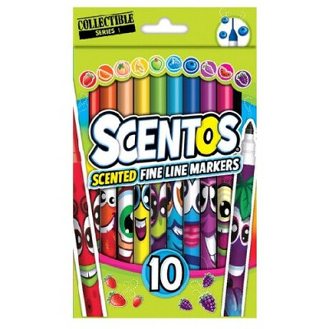 Scentos. Набір ароматних маркерів для малювання - ТОНКА ЛІНІЯ(40720)