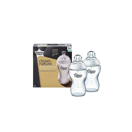 Tommee Tippee. Бутылочка для кормления 340мл, 2шт, 3мес+ (30026) арт 42262042