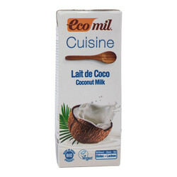 Ecomil. Органічні рослинні вершки Ecomil з Кокоса для приготування 200 мл(8428532230092)