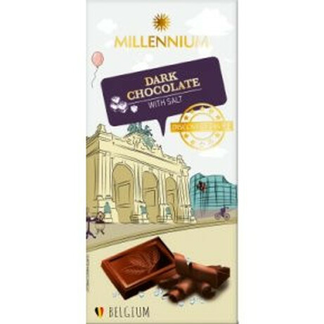 Millennium. Шоколад черный Discover Europe с солью 100 гр(5902574395122)