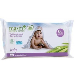 Masmi. Органические детские влажные салфетки, 60шт (001056)