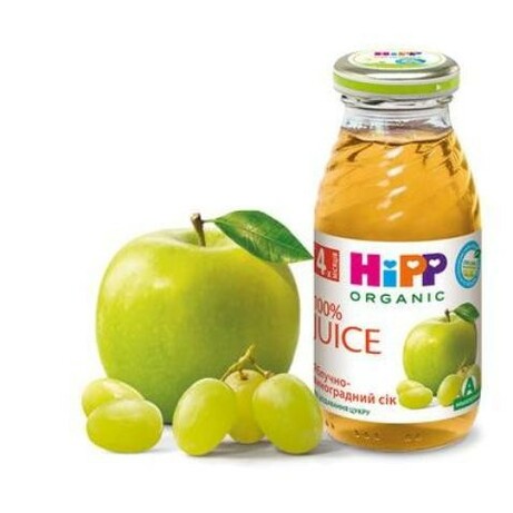 HIPP "Яблучно-виноградний сік", 200 мл(9062300102472)