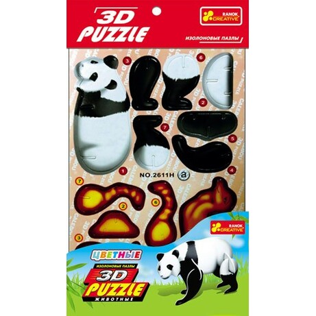 Ранок Creative. Игрушки. 3-D пазлы "Панда" (793594)