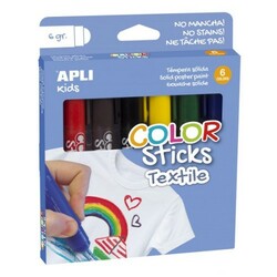 Apli Kids. Кольорові маркери 6 кольорів(8410782175391)