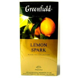 Greenfield. Чай черный Greenfield Lemon Spark 25*1,5г (4820022862822)
