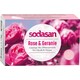 SODASAN. Органическое омолаживающее крем-мыло для лица и тела Роза-Герань 100 г (4019886190077)
