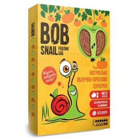 Bob Snail. Конфеты натуральные яблочно-тыквенные  60 гр(4820162520200)
