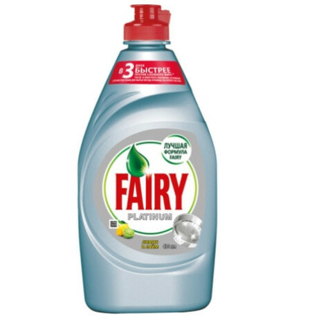 Fairy. Средство для мытья посуды  Platinum Лимон и лайм  430мл (4015400992400)