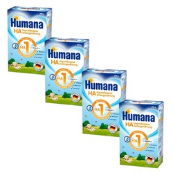 Гипоалергенная смесь Humana НА 1 с LC PUFA, 4х500 гр. (4 шт.) (763280-4)