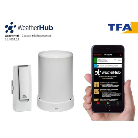 TFA WeatherHub.  Измеритель уровня осадков для смартфонов  (31400302)