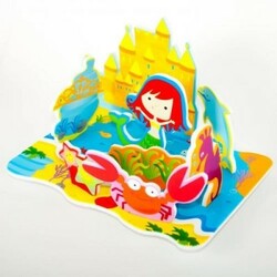 Meadow Kids. Игровой набор для ванной 3 D сцена Королевство Русалочки (17 дет.) (MK 038)