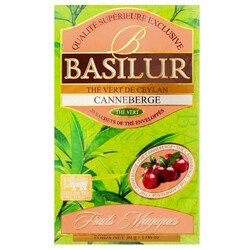 Basilur. Чай зеленый Basilur с клюквой 20 * 1,5 г (4792252935570)