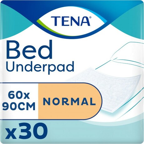 Tena. Одноразовые пеленки впитывающие Tena Bed Normal 60x90, 30 шт (7322540529319)
