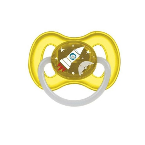 Canpol. Пустушка латексна кругла 0-6 місяців Жовтий(5901691811461)