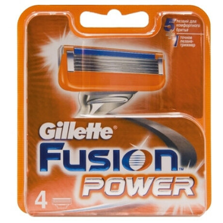 Gillette.Картрідж для гоління  Fusion Power 4шт-уп   (7702018877591)