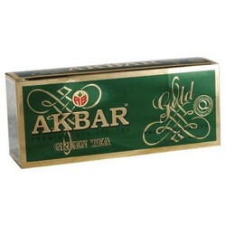 AKBAR. Зеленый чай Акбар Грін Голд в пакетиках 25х2г (5014176001568)