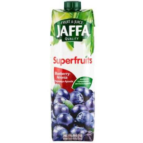 Jaffa. Нектар черника-черноплодная рябина 0,95л(4820192260237)