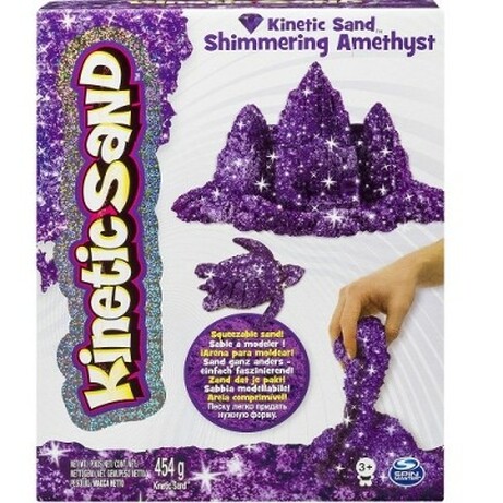 Kinetic Sand & Kinetic Rock.  Пісок для дитячої творчості - KINETIC SAND METALLIC(71408Am)