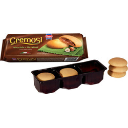 Tonon. Печиво Creamosi кремове наповнення із смаком лісового горіха 150 г(8009120000510)