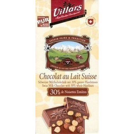 Villars. Шоколад молочный Сердце Швейцарии лес.орех 100г(77610036002910)