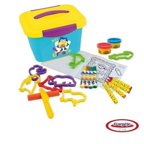 Play-Doh КС. Набор для творчества PLAY-DOH - АРТ-КЕЙС (маркеры, восковые карандаши, масса для лепки,