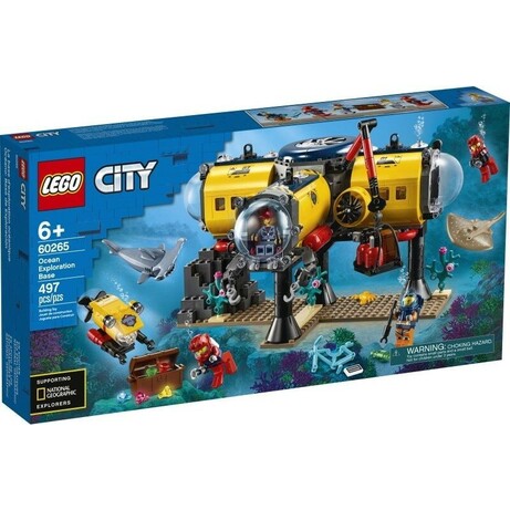 Lego. Конструктор Океан: научно-исследовательская станция 497 деталей (60265)
