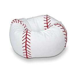 Кресло мешок Мяч бейсбольный белый (sm-0634)
