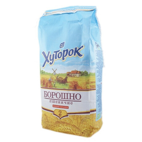 Хуторок. Мука Хуторок пшеничная в-с 2 кг (4820025860108)