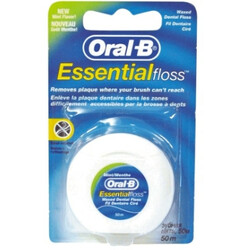 Oral-B. Нить для зубов Essential floss Waxed мятная шт (3014260280772)