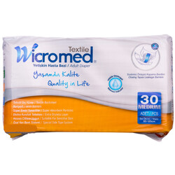 Wicromed. Подгузники для взрослых Wicromed Textile Mediun (85-125 см), 30 шт (8698771822826)