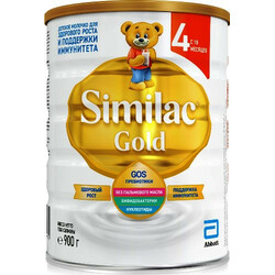 Similac. Смесь Similac Gold 4 с пребиотиками, 900 г, 18 мес+ (058773)