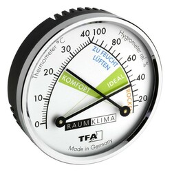 TFA . Термогігрометр, кольорова шкала, 70 мм(452024)