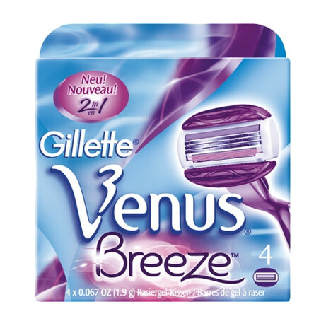 Venus. Картрідж для гоління Breeze Gillette 4 шт.уп   (7702018886401)