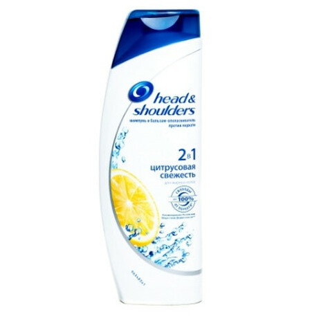 Head & Shoulders. Шампунь 2в1 Цитрусова свіжість 400мл(4015600765156)