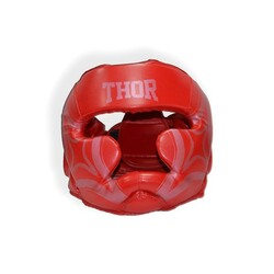 Thor. Шлем для бокса COBRA 727 XL.Кожа;красный (7500727022017)