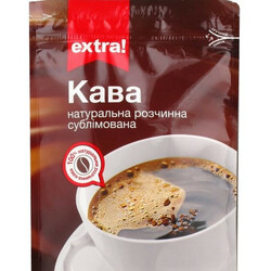 Extra! Кофе растворимый натуральный сублимированный пакет  70г  (4824034044634)