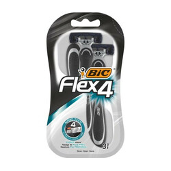 BiC. Станок для бритья Flex4 Comfort блистер 4 лезвия 3 шт (3086123220614)