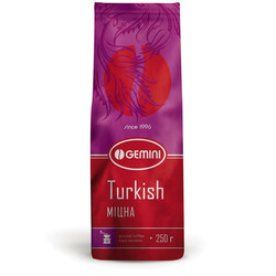 Gemini.  Кофе молотый Turkish натуральный жареный 250 г (4820156430089)