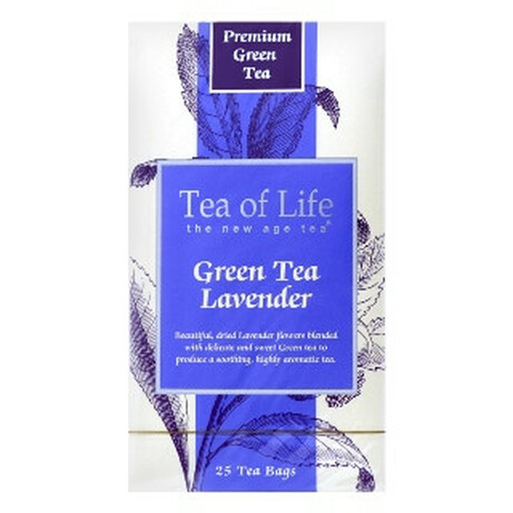 Tea of Life. Чай зелений Tea of Life з кольорами лаванди 25*2г-уп(0680275046950)