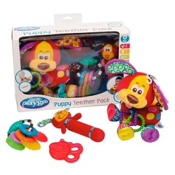 Playgro. Набір розвиваючих іграшок для дитини "Цуценя", 0мес(25246)