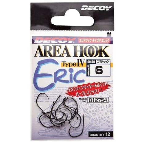 Decoy.  Крючок Decoy Area Hook IV Eric 10 (12шт-уп) (1562.01.61)