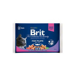 Brit. Premium Cat влажный корм Ассорти "Рыбная тарелка" Упаковка : 400г(8595602506248)