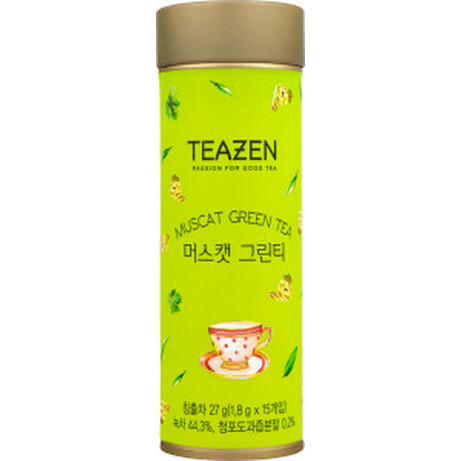 Teazen. Чай зелений Teazen із смаком Мускату 15*1,8г(98809071547064)