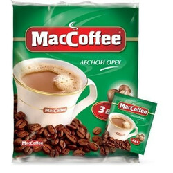 MacCoffee. Напій кавовий MacCoffee Лісовий горіх зливання і цукор  18г(8887290101707)