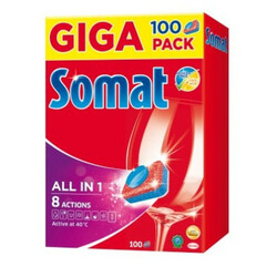 Somat. Таблетки для посудомоечных машин Somat All in 1 100шт, 1800г(9000101020236)
