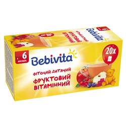 Bebivita. Дитячий трав'яний чай "Фруктовий вітамінний", 30 р.(4820025490756)