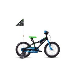 Ghost. Велосипед POWERKID 16" ,черно-сине-белый, 2019 (4052968280167)